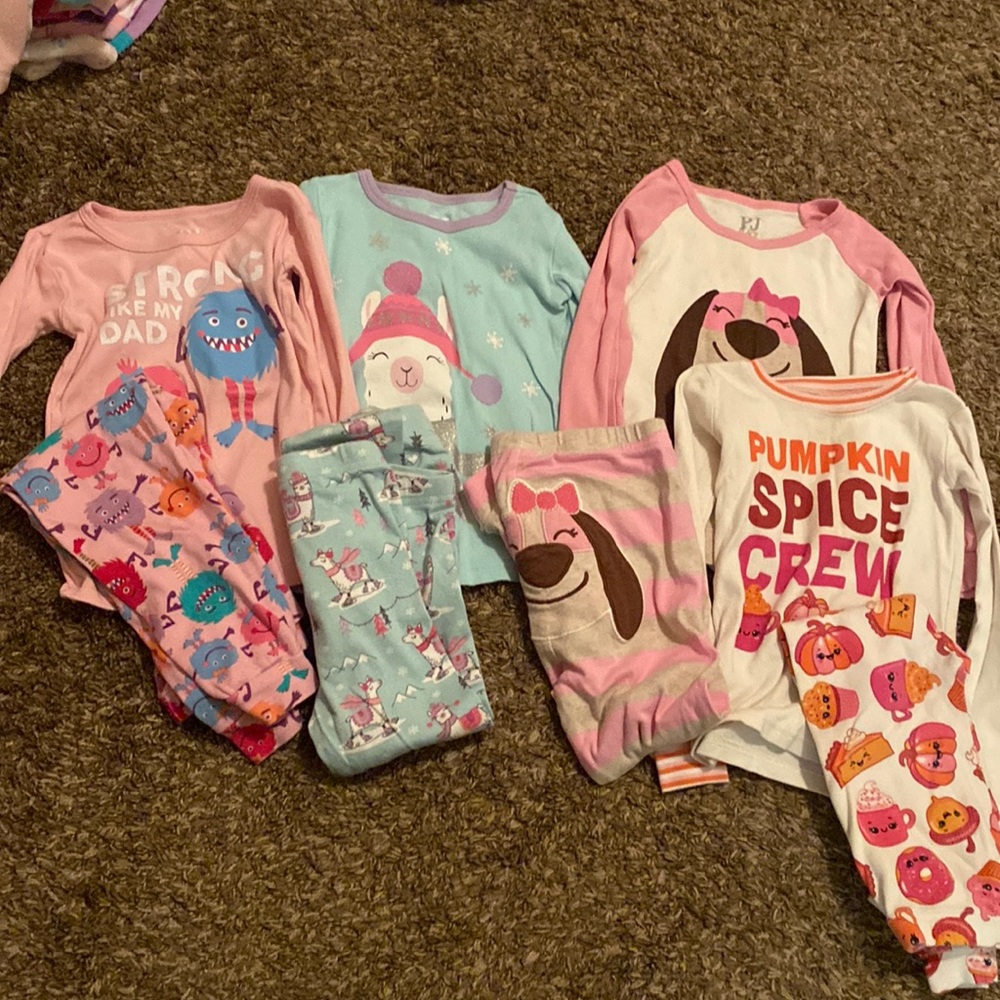 4 Sets! Long sleeve PJ sets